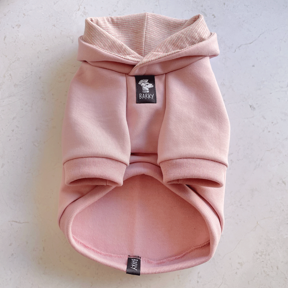 Polerón para perro con Capucha Rosa