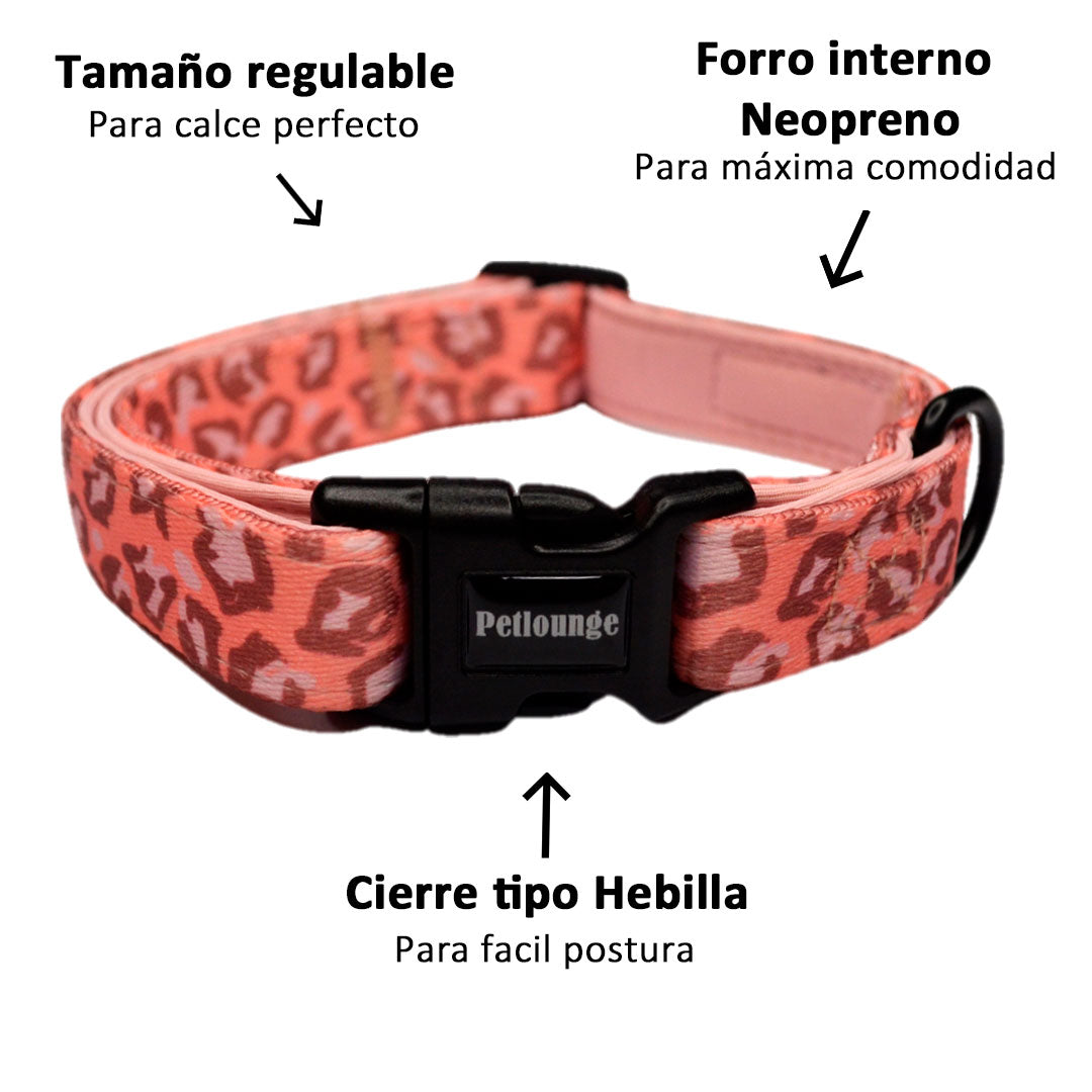 Collar Pink Leopard
